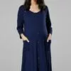 Happy Mama Maternity Skin To Skin Labor - Nachtjapon - Navy -Happy Mama Verkoop 02f4e4c2bc9c40adbac3568dec285da6