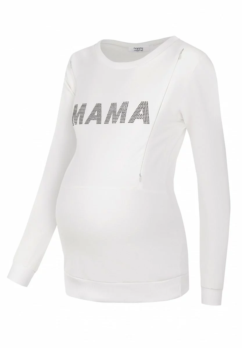Happy Mama Bling - Sweater - Ecru 6 Happy Mama Bling - Sweater - Ecru - Afbeelding 4