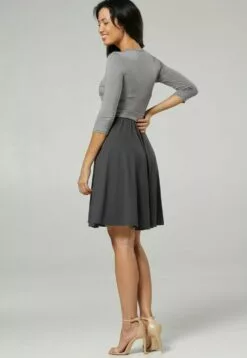 Happy Mama Jurk - Steel & Graphite -Happy Mama Verkoop 0c1bd32ac216493fbda6dbe13d3d9079