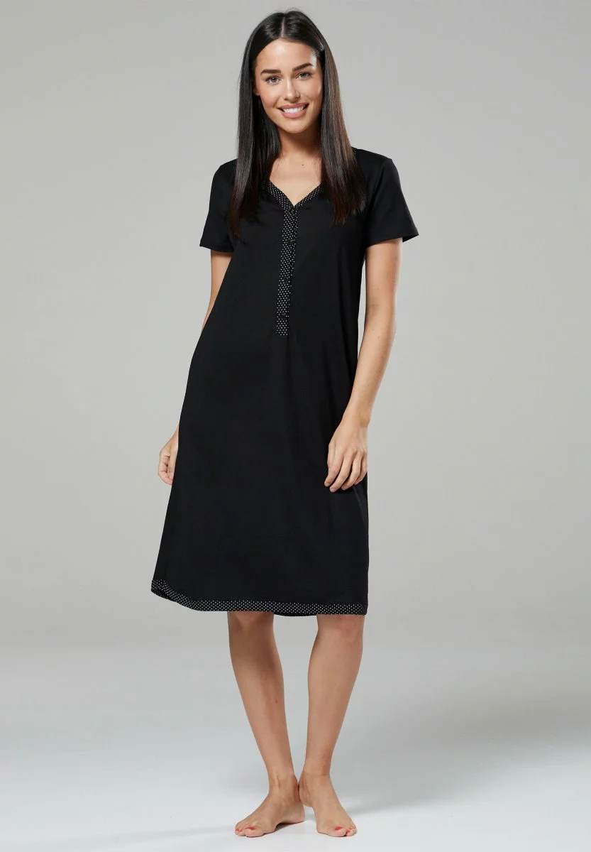 Happy Mama Nachtjapon - Black 4 Happy Mama Nachtjapon - Black - Afbeelding 2