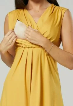 Happy Mama Jurk - Mustard -Happy Mama Verkoop 10167420f727495b96e63b4e0922c6dd