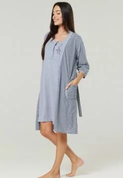 Happy Mama Maternity Hospital Set Labour & Birth - Nachtjapon - Graphite -Happy Mama Verkoop 10dcfb90e820414681cc68fdfc0ffc69