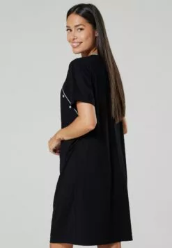 Happy Mama Maternity Nursing- Nachtjapon - Nightdress Black -Happy Mama Verkoop 13e3ca171f524ad499f2ba6ab2f016ad