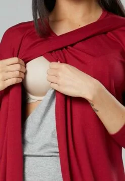 Happy Mama Maternity Nursing - Jurk - Crimson Grey Melange 11 Happy Mama Maternity Nursing - Jurk - Crimson Grey Melange -Happy Mama Verkoop 1691a86bbc06449a8344a29c60084c44