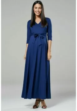 Happy Mama Nursing - Maxi-Jurk - Blue Grey