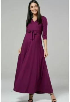 Happy Mama Nursing - Maxi-Jurk - Plum