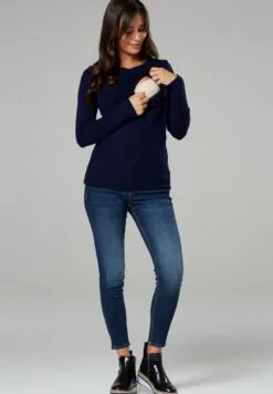 Happy Mama Trui - Navy -Happy Mama Verkoop 1dcf565c92ba4100af1ec57991881f3e