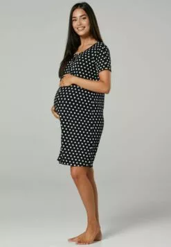 Happy Mama Maternity Breastfeeding 2-Pack - Nachtjapon - Black Black With Stars -Happy Mama Verkoop 1e0d3c824f2c4a5bb8ed990a8afa2d16