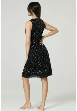 Happy Mama Sold Separately - Nachtjapon - Nightdress - Black Dots -Happy Mama Verkoop 1e423af0386b46efaf0b3c6c57f7511a