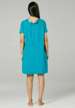 Happy Mama Maternity Breastfeeding 2-Pack - Nachtjapon - AquaNavy -Happy Mama Verkoop 20323565878944f888b40c794f831771