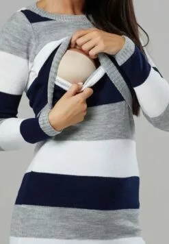 Happy Mama Trui - Grey Melange -Happy Mama Verkoop 20449cb838f34a7aa6c3cd548bb87e60