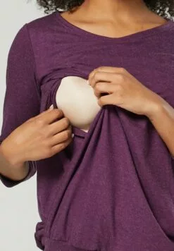 Happy Mama Nursing - Sweater - Purple Melange -Happy Mama Verkoop 206453b706354022b54f42c1d8296a83