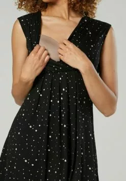 Happy Mama Jurk - Black With Gold Stars -Happy Mama Verkoop 26295648ecb946878f7f2c4d473f0258