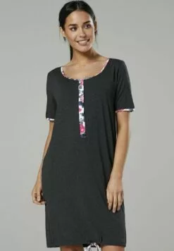 Happy Mama Maternity Nursing Delivery Hospital - Nachtjapon - Graphite Melange -Happy Mama Verkoop 28a7da5ff3fe478888bf6fd495654a36