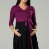 Happy Mama Jurk - Plum & Black -Happy Mama Verkoop 292b376c715c4983a1527ed06596b972