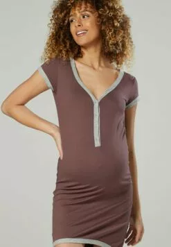 Happy Mama Nursing- Nachtjapon - Light Brown 14 Happy Mama Nursing- Nachtjapon - Light Brown -Happy Mama Verkoop 2951e311e76b432fa6de0b7bdac9a1c5