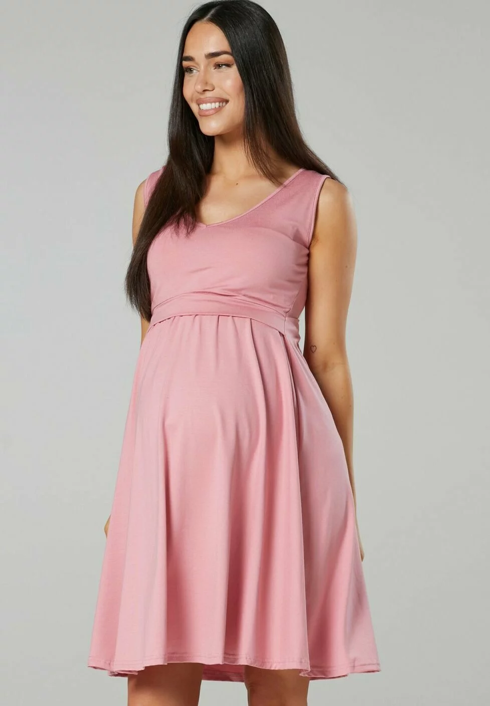 Happy Mama Summer- Jerseyjurk - Dusky Pink 8 Happy Mama Summer- Jerseyjurk - Dusky Pink - Afbeelding 6