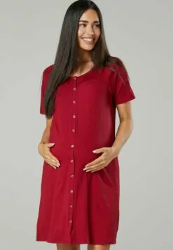 Happy Mama Maternity Breastfeeding 2-Pack - Nachtjapon - BlackCrimson -Happy Mama Verkoop 2f39fb1482474ac0a89c45d46cdfd10f