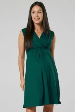 Happy Mama Jurk - Dark Green -Happy Mama Verkoop 32aa62cbdc3c45e7b0d5576ee3c4ec60