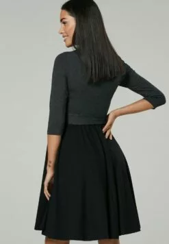 Happy Mama Jurk - Graphite Melange & Black -Happy Mama Verkoop 358ae28dac5b40a3b4aecf5b994b7c93