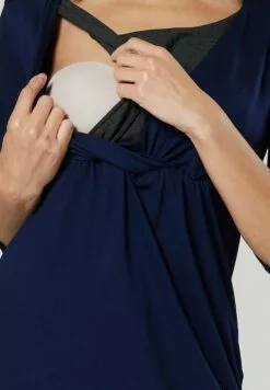 Happy Mama Set - Pyjama - Navy Graphite Melange -Happy Mama Verkoop 3819bf27879b42bf88c3030048ca7edd