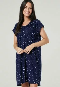 Happy Mama Set - Nachtjapon - Navy With Dots -Happy Mama Verkoop 3a4c7ba0dba34b37afc96b69d53cf2cd