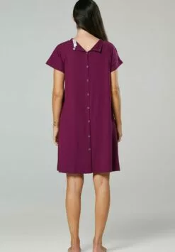 Happy Mama Nachtjapon - Plum -Happy Mama Verkoop 3ee94743967e45c98bf96cbae7f8a9ef