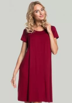 Happy Mama Labor Delivery Hospital Breastfeeding - Nachtjapon - Crimson