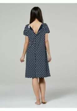 Happy Mama Buttoned Delivery- Nachtjapon - Navy With Dots -Happy Mama Verkoop 41ebdd53f24e479d87cce07fa60384e5