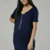Happy Mama Maternity Nursing Delivery Hospital - Nachtjapon - Navy -Happy Mama Verkoop 450f760f270841d4811ea9aab1e83d56