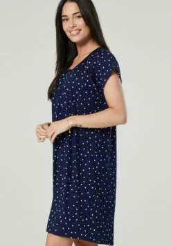 Happy Mama Set - Nachtjapon - Navy With Dots -Happy Mama Verkoop 45938be07d26445c99e3e9a9159a254d