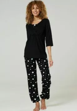Happy Mama Set - Pyjama - Black Black With Stars 14 Happy Mama Set - Pyjama - Black Black With Stars -Happy Mama Verkoop 4633880e4dd04ef6821a055cdd52b65a