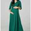 Happy Mama Nursing - Maxi-Jurk - Green -Happy Mama Verkoop 47face238d534c038a7a5679daade963