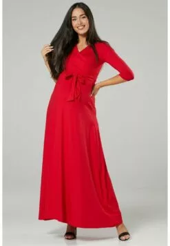 Happy Mama Nursing - Maxi-Jurk - Red