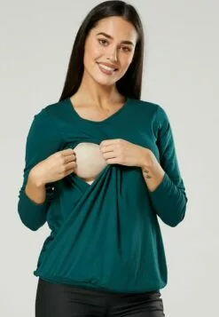 Happy Mama Layered- Longsleeve - Dark Green 12 Happy Mama Layered- Longsleeve - Dark Green -Happy Mama Verkoop 5363e914eb3040c981c5e0ba111a3515