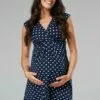 Happy Mama Jurk - Navy With Dots -Happy Mama Verkoop 5927922c1d214cf9bf38616d22e39e7c
