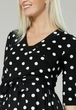 Happy Mama Maternity Wrap Nursing- Jerseyjurk - Black -Happy Mama Verkoop 5dfbe14873684b2a9296560efcd9c6b7