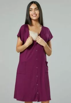 Happy Mama 3-Pack - Nachtjapon - Black & Purple & Dusky Pink -Happy Mama Verkoop 5e8f2f1a6b5e41b18b630e0f3dd252bb