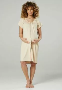 Happy Mama Maternity Hospital Set - Nachtjapon - Beige & Cappuccino -Happy Mama Verkoop 656dd7caeba64edda6ceba3ae0b7a540