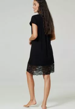 Happy Mama Maternity Nursing - Nachtjapon - Blac -Happy Mama Verkoop 661d8cef5e884c4e92611fb489e1814d