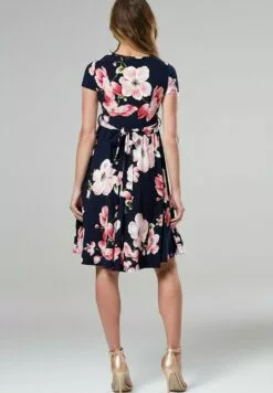 Happy Mama Short Sleeve - Jerseyjurk - Dark Blue Light Pink -Happy Mama Verkoop 6cb5911c215e4e809ce25be07ddf5395