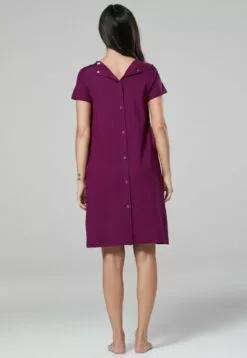 Happy Mama Labor Delivery Hospital Breastfeeding - Nachtjapon - Plum -Happy Mama Verkoop 6d974f14c977495bb7142b2adc7fe043