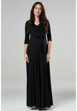 Happy Mama Nursing - Maxi-Jurk - Black