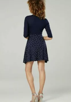 Happy Mama Jerseyjurk - Navy Navy With Dots -Happy Mama Verkoop 6fde40ee426549b995fd5b909e05da91