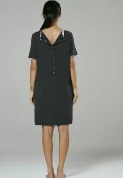 Happy Mama Maternity Nursing Delivery Hospital - Nachtjapon - Graphite Melange -Happy Mama Verkoop 710a513942684c78b1ec42636cbf372b