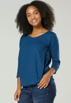 Happy Mama Nursing - Sweater - Petrol Melange