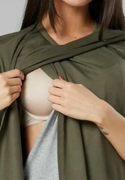 Happy Mama Maternity Nursing - Jurk - Khaki/ Grey Melange 10 Happy Mama Maternity Nursing - Jurk - Khaki/ Grey Melange -Happy Mama Verkoop 78cc4841803f4b9a9614fa5855fafce4