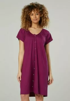 Happy Mama Maternity Hospital Set - Nachtjapon - Plum & Black -Happy Mama Verkoop 7b25918062fc44f782a042df60ba2e52