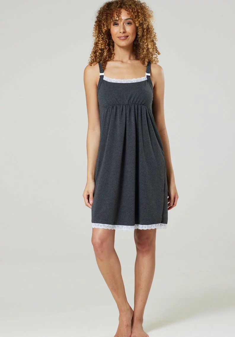 Happy Mama Set- Badjas - Graphite Melange 12 Happy Mama Set- Badjas - Graphite Melange - Afbeelding 10