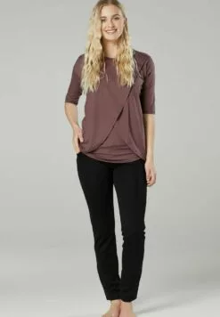 Happy Mama Pyjama - Cappuccino & Black